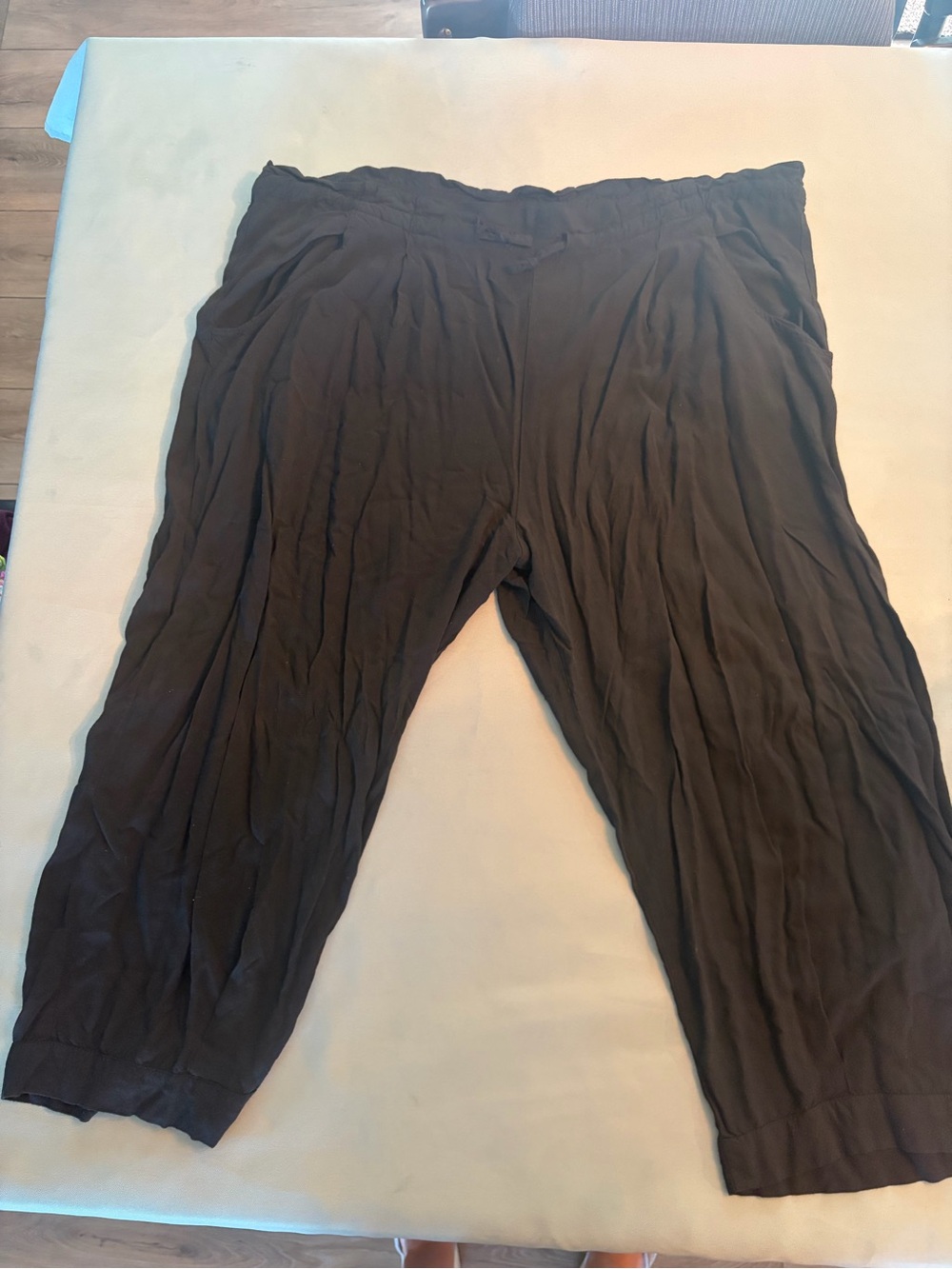 Jams World womens Black Relaxed lightweight beach Pants L